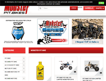 Tablet Screenshot of mobsterpitbike.com